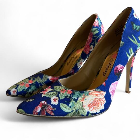 Penny Loves Kenny floral pointed toe high heels with 4” heel, women’s size 7.5 - Picture 3 of 6